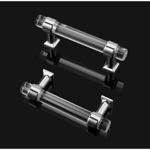 Probrico 4-Pack Polished Chrome Cabinet Door Pulls - 3.0” Hole Centers - NIB